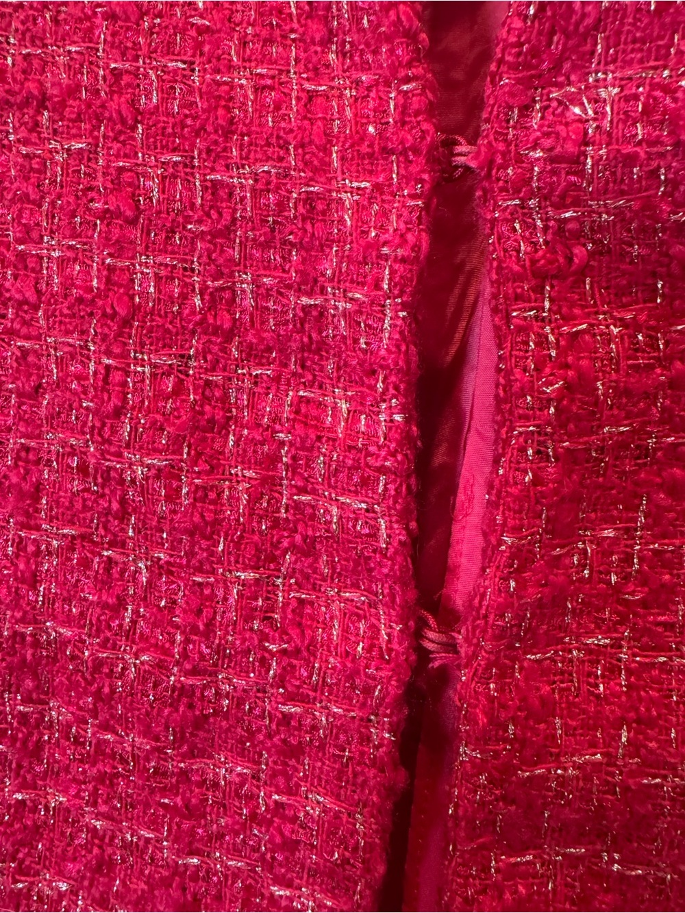 NWT! Flying Tomato Hot Pink Genevieve Tweed Cape - Picture 9 of 12